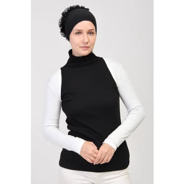 Manolyaşal Uzun Kollu Kurtarıcı Terletmeyen Tesettür Bolero -