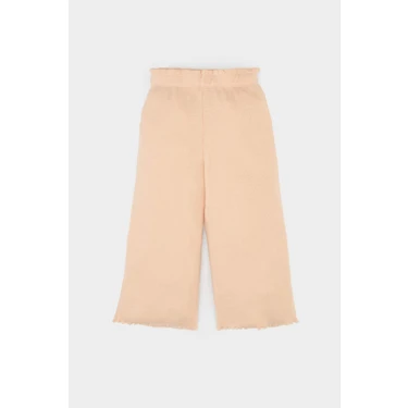 DeFacto Wide Leg Geniş Bol Paça Fitilli Kaşkorse Pantolon Kız Bebek