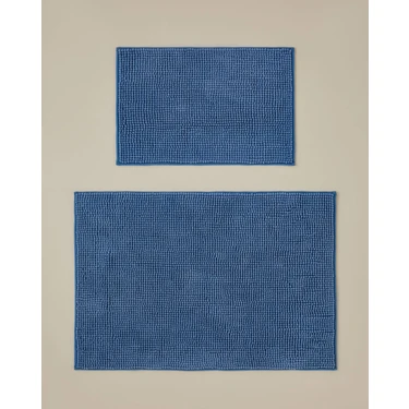 English Home Macaroni Kaydırmaz Taban Banyo Paspası Seti 60x90 + 40x60 cm