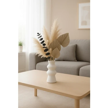 3dproga 15 cm 3D Baskı Dekoratif Vazo – Modern Tasarım – Sert