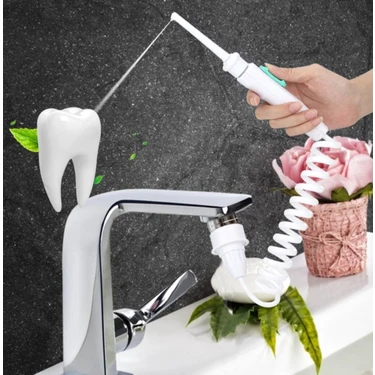 Ghdent 3 Başlıklı Askılıklı Manuel Ağız Duşu – GH15 Aile Tipi Diş Bakım Seti – BPA FREE ve FDA