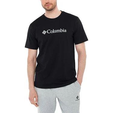 Columbia Cs0287 Csc M Basic Big Logo Brushed Ss Tee Erkek