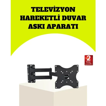 Renklime Vesa Uyumlu Hareketli Tv Askı Aparatı Kolay