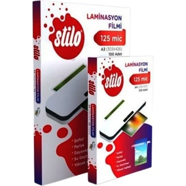Noki Stilo Laminasyon Film A4 125MIC Pvc Kaplama Kağıdı - 20