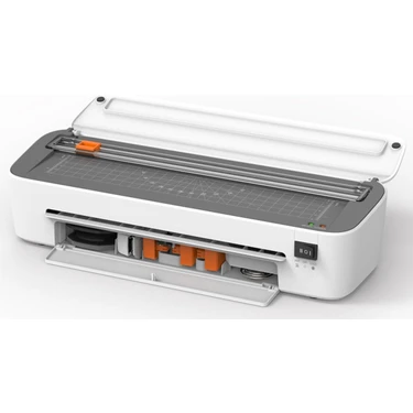 Kraf LM-1060 6'sı 1 Arada A4 230mm Laminasyon Makinesi Kesme Delme Plastik Gövde Hızlı Isınma