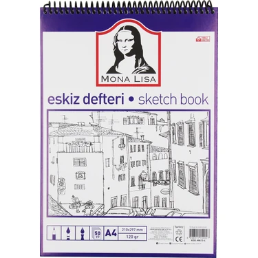 Mona Lisa Südor Monalisa Eskiz Defteri A4 120 G 50 Yp