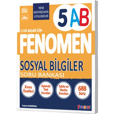 Fenomen 5 Sosyal Bilgiler A-B Soru Bankası Fenomen