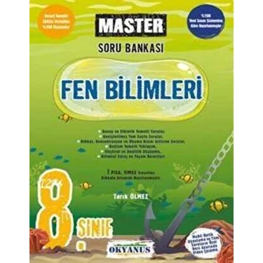 Okyanus Yayınları  8. Sınıf Fen Bilimleri Master Soru