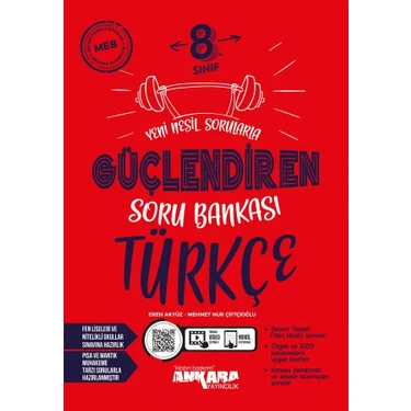 Ankara Yayıncılık 8. Sınıf Türkçe Güçlendiren Soru