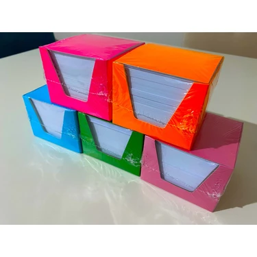 Webbey Küp Not 10 Paket Küp Blok Not Kağıdı 1 Hamur 8x8