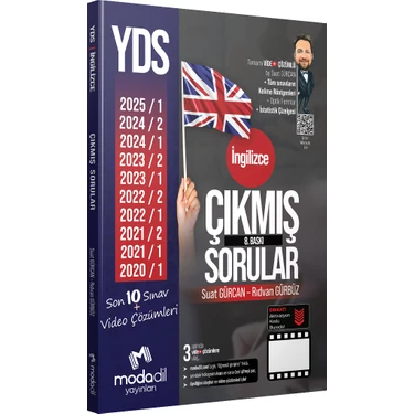 Modadil Yayınları YDS İngilizce Çıkmış Sorular Tamamı Video