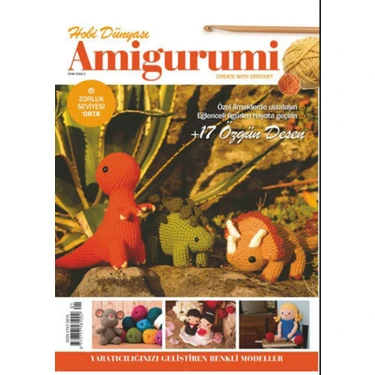 Turkuvaz Hobi Dünyası Amigurumi 2 Sanat Dergisi 2021, 100 Sayfa Orta Zorluk Seviyesinde