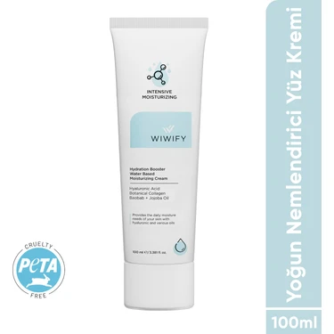 WIWIFY Su Bazlı Yoğun Nemlendirici Krem 100 ml Hydration Booster Daily Moisturizing Cream 24 Saat