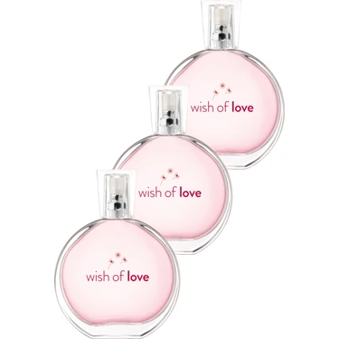 AVON Wish Of Love Kadın Parfüm Edt 50 Ml. Üçlü