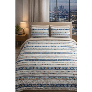 %100 Ham Pamuk Tek Kişilik Nevresim Takımı – Doğal Kumaş, Nefes