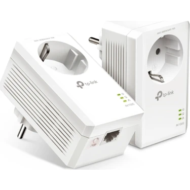 TP-Link TL-PA7017P KIT | Powerline Adaptör | Priz Soketli | AV1000 | Kolay Kurulum | Gigabit Port |