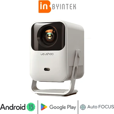 BYINTEK A15 Android 13 FullHD 1080P Destekli AutoFocus Wifi Bluetooth Akıllı Projeksiyon