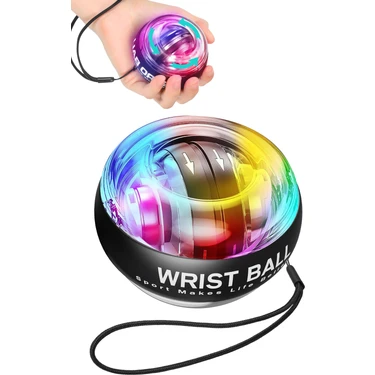Alastor Güç Topu Gyro Ball El Bilek Egzersiz Topu Wrist Ball Otomatik Jiroskop Kol Kuvvet Spor