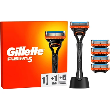 Gillette Fusion5 Tıraş Makinesi ve Yedek Bıçağı 5'li + Tıraş Bıçağı