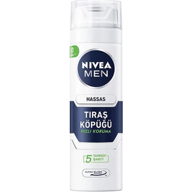 Nivea Men Hassas Tıraş Köpüğü - Papatya Özlü, Alkolsüz, 200 ml, Ultra Glide Teknolojisi ile