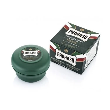 Proraso Eucalyptus Yağı ve Mentollü Tıraş Sabunu - Cildi Nemlendirir, Tahrişten Korur, 150 ml,