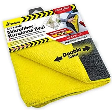 Çift Taraflı Profesyonel Mikrofiber Bez 50X40 cm | Araç ve Ev Için Etkili