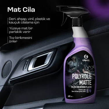 Grass Matte Torpido & Gösterge Paneli Temizleyici Parlatıcı  - Üzüm Kokulu Mat Yüzeyler İçin Leke