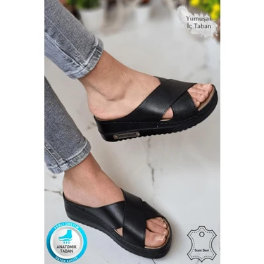 Neon Shoes Lina Kadın Anatomik Ortopedik Konfor Modeli Terlik Hafif Şık Topuklu Günlük Dışarı Ev