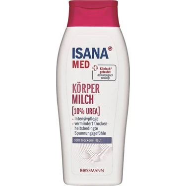 Isana Med %10 Üre İçerikli Vücut Sütü 250 ml Çok Hassas Ciltler İçin Arındırıcı