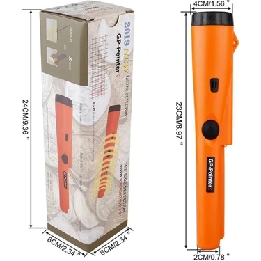 HUBSTEİN Gp Pointer Pinpointer Altın Metal Dedektörü Hazine Avcısı Taşıma Çantası +
