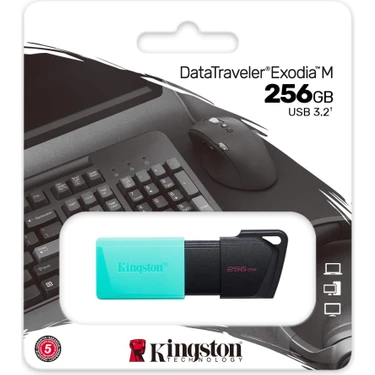 Kıngston DTXM/256GB USB 3.2 Data Traveler Exodia M Flash