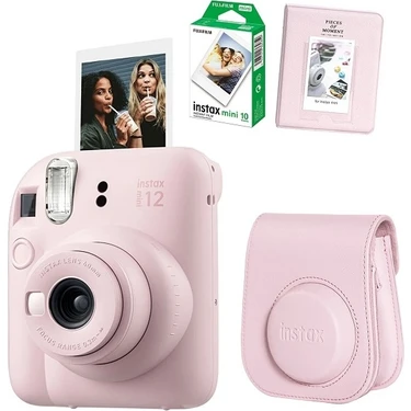 Fujifilm Mini 12 Fotoğraf Makinesi 10LU Film ve Pvc Albümlü Çantalı Seti