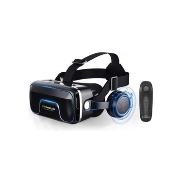 VR SHINECON 6.0 Sanal Gerçeklik Gözlüğü – Bluetooth Kumandalı, Ayarlanabilir Lensli, ABS Gövdeli,