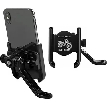 365Dükkan Sunup 03-H2 Motosiklet Telefon Tutucu Standı Tutacağı (Aynaya