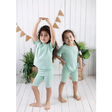 Şehrazat Handmade Tasarım Alt Üst Pamuklu Çocuk Şort