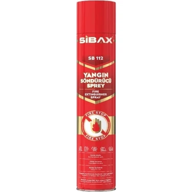 SB112 Yangın Söndürücü Sprey 1000 ml Cilde Zararsız Çevre Dostu Yangın