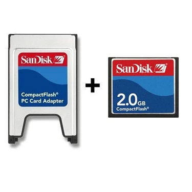 Sandisk PCMCIA-CF Compact Flash Adaptör + 2GB Compact Flash