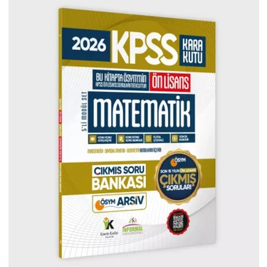 Karakutu Yayınları 2026 Fullönlisans Kpss Matematik Kara Kutu Ösym Çıkmış Soru Bankası Son 15 Yıl