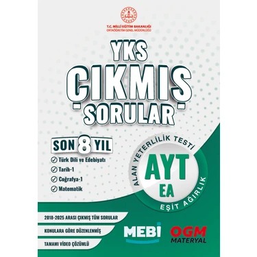 AYT-EA Çıkmış Sorular Son 8 Yıl 2018-2025