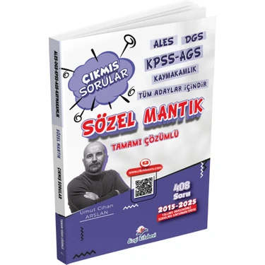 Dizgi Kitap Ales Dgs Kpss Ags Kaymakamlık Tüm Adaylar Için Sözel Mantık Tamamı Video Çözümlü Çıkmış