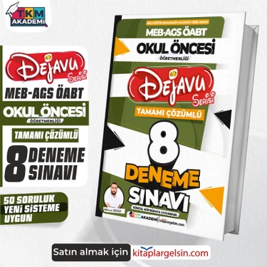 Meb-Ags Okul Öncesi Öabt Dejavu Serisi Tamamı Çözümlü 8 Deneme