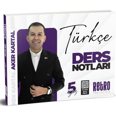 Retro Yayıncılık 2026 KPSS Genel Yetenek 5yüz Türkçe Ders Notu - Aker
