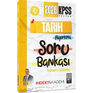 İndeks Akademi Yayıncılık İndeks 2026 KPSS Tarih Algoritma Soru Bankası Çözümlü - Aydın