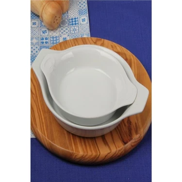 Porland Porselen Beyaz Sahan Seti Ikili 21CM -