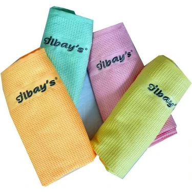 İlbay's 4'lü Mikrofiber Temizlik Bezi Çok Amaçlı Kullanım İçin İthal Ürün 42x68