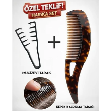 Yurish Mucizevi Tarak ve Kepek Kaldırma & Anti-Statik Masaj Fırçası | Kendi Kendini Temizleme