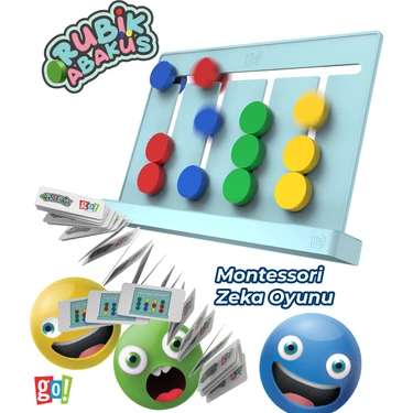 Go Toys Rubik Abaküs Montessori Zeka Oyunu Eğitici