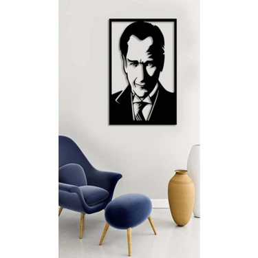 Uravas Store Atatürk Silüet Ahşap Duvar