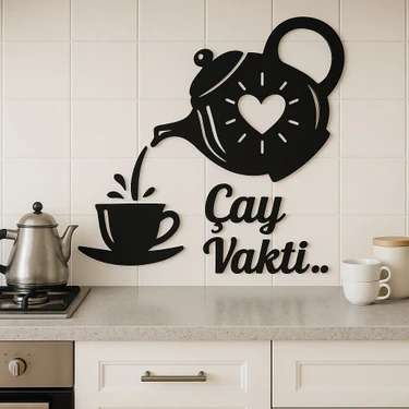 Pileli Store Çay Vakti – Ahşap Mutfak Duvar