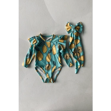 RG Brand UV Korumalı Bebek Fırfırlı Uzun Kollu Mayo – Güneş Korumalı Bebek